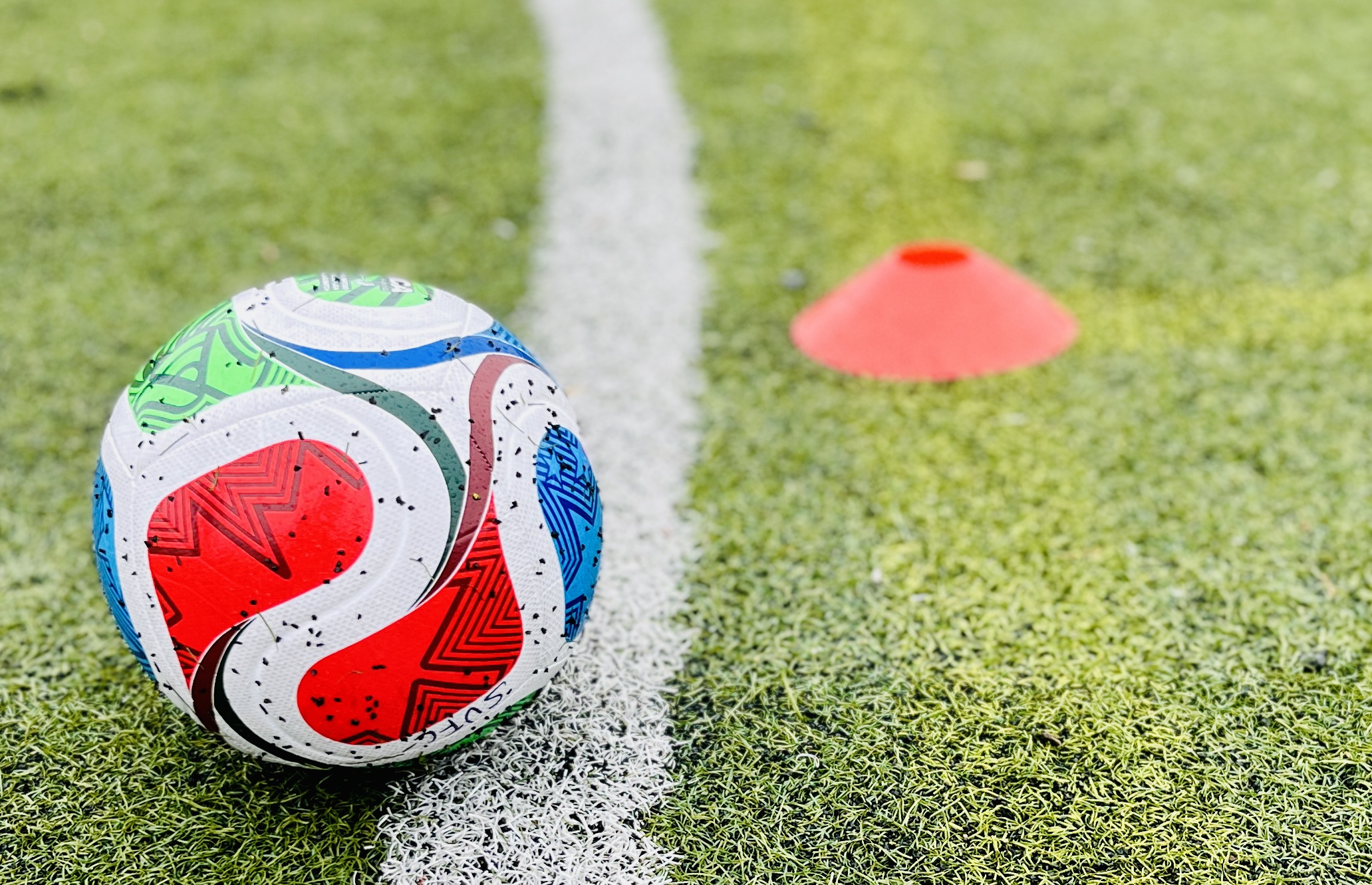 Soccer ball on field